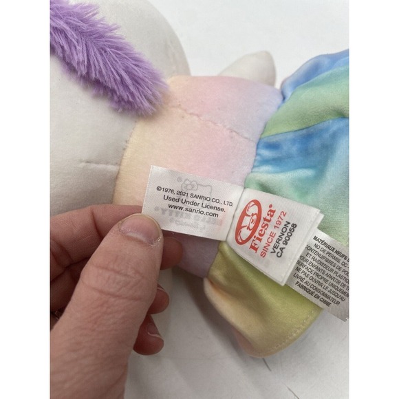Sanrio Hello Kitty 10” Plush Unicorn Stuffed Animal Pastel - Picture 10 of 10